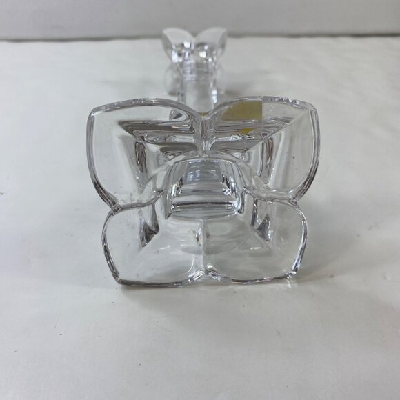 Mikasa Crystal Petals Taper Candle Holders Box Base - Picture 7 of 13